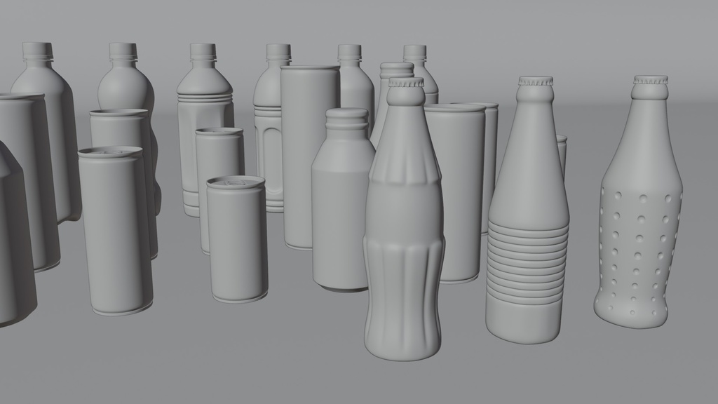 ドリンクセット 3Dモデル