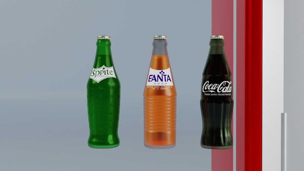 レトロ自販機 3Dモデル