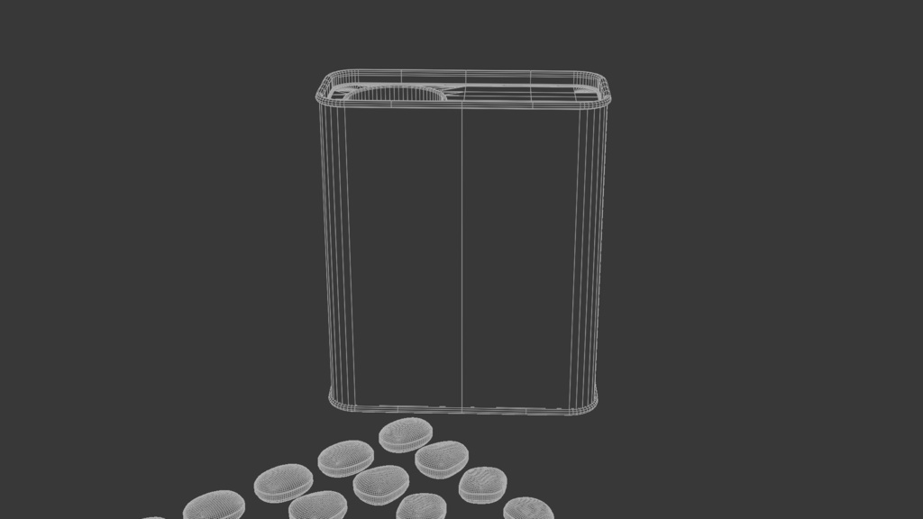 缶入りドロップス 3Dモデル