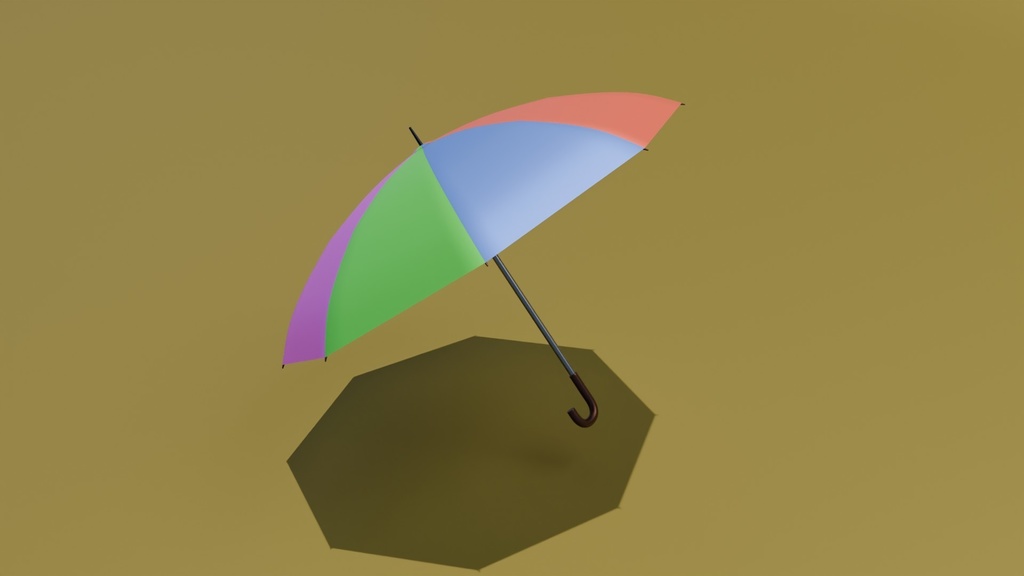 傘 3Dモデル