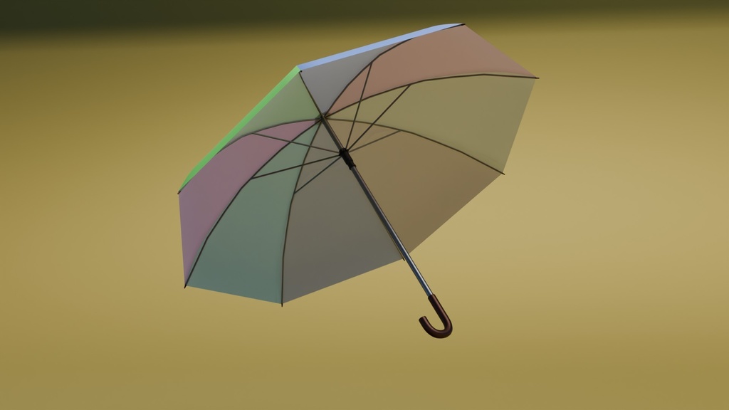 傘 3Dモデル