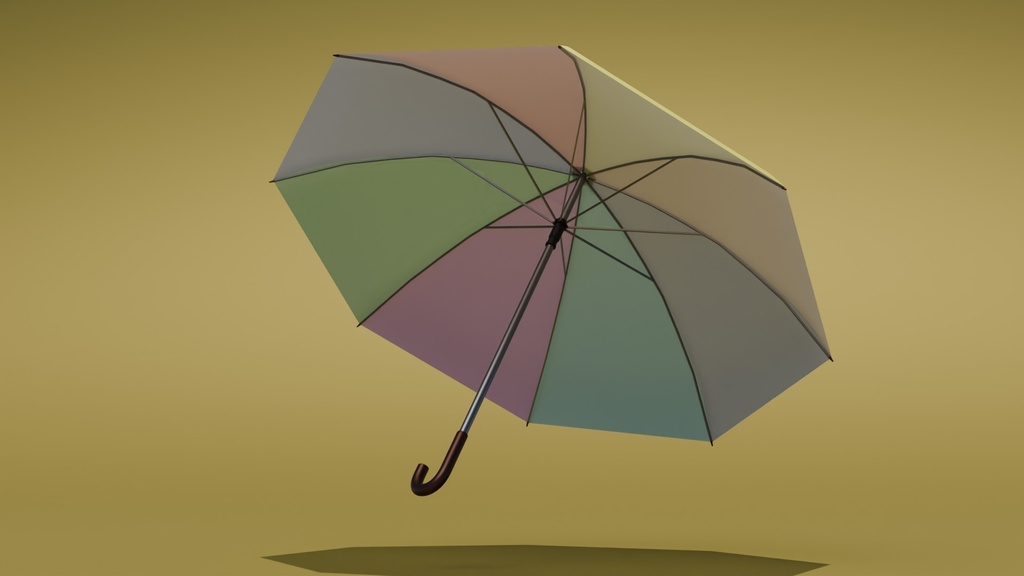 傘 3Dモデル