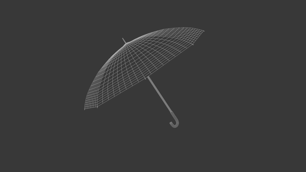 傘 3Dモデル