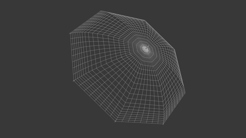 傘 3Dモデル
