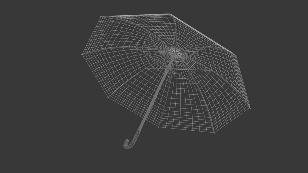 傘 3Dモデル