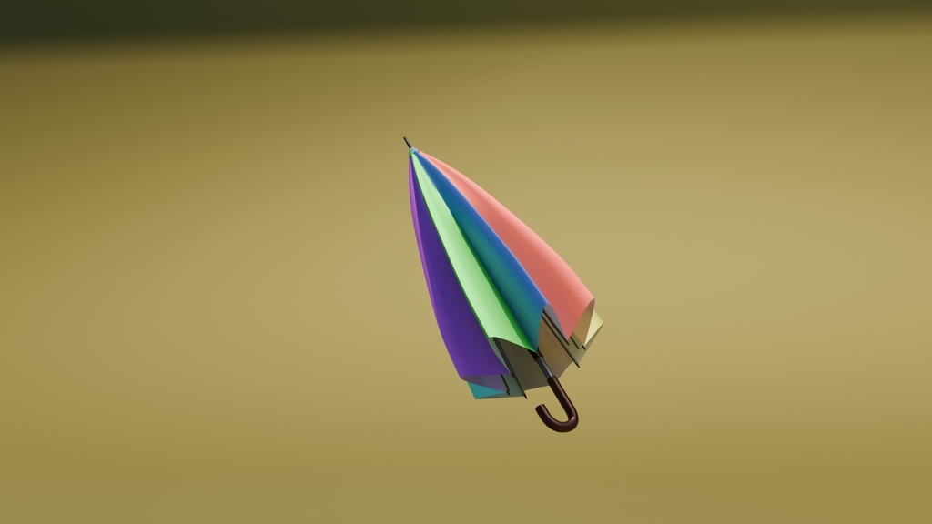 傘 3Dモデル