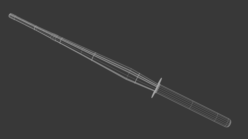 竹刀 3Dモデル