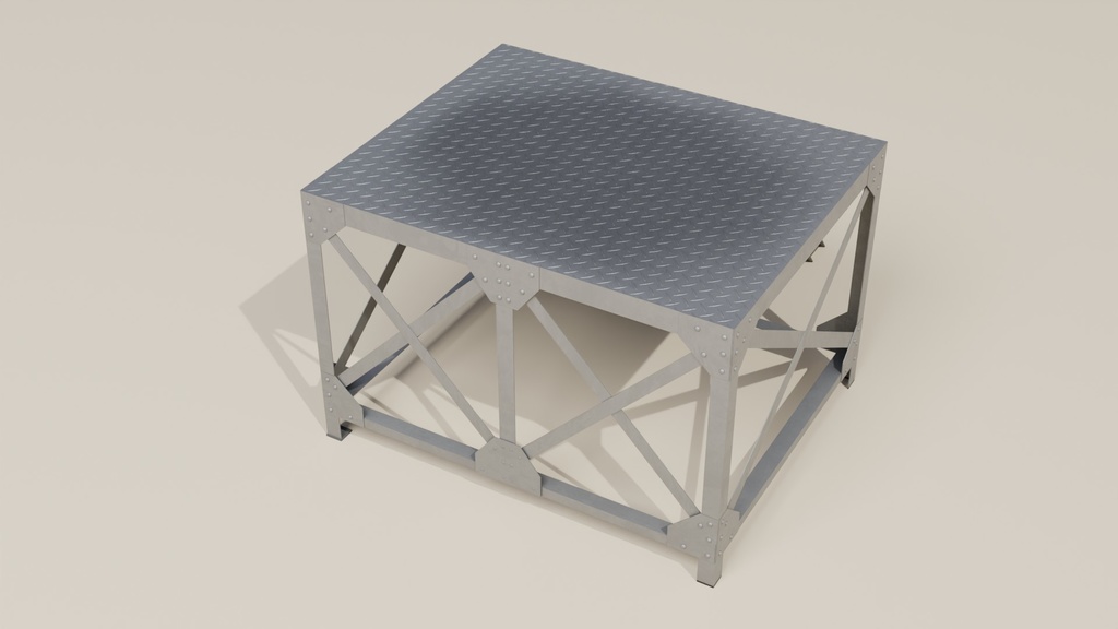 朝礼台 3Dモデル