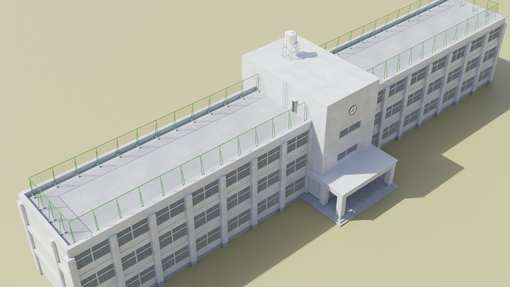 校舎 3Dモデル