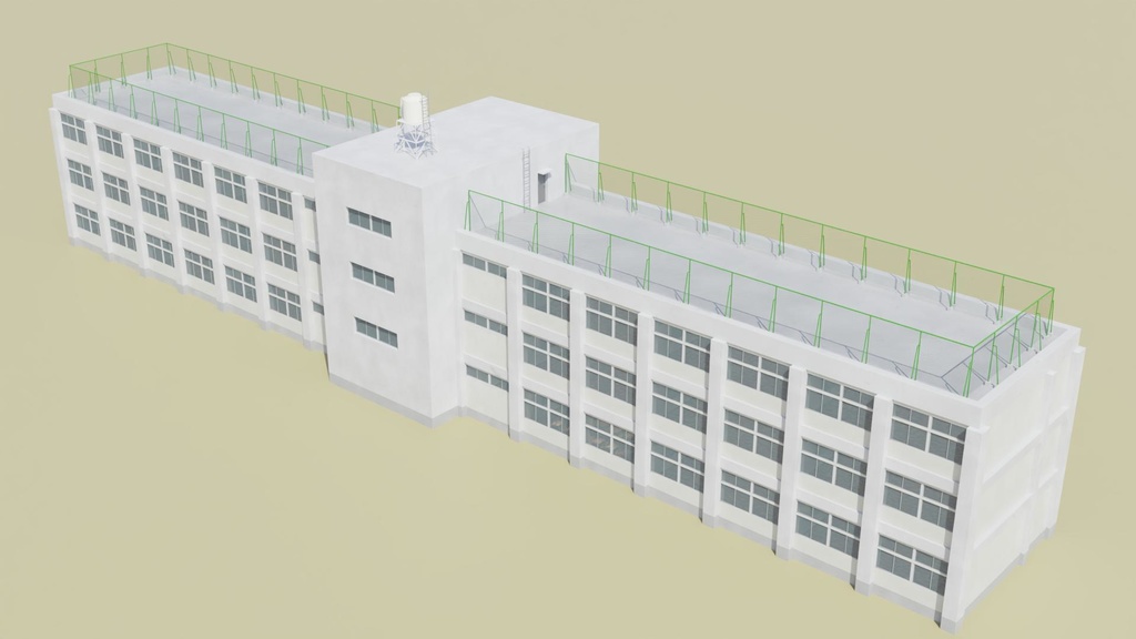 校舎 3Dモデル