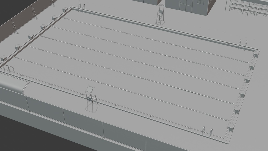 プール 3Dモデル