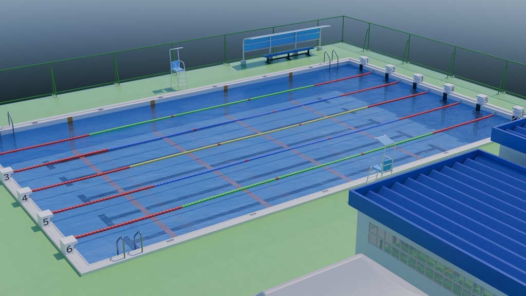 プール 3Dモデル