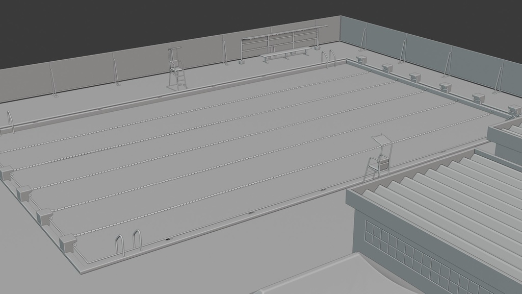 プール 3Dモデル