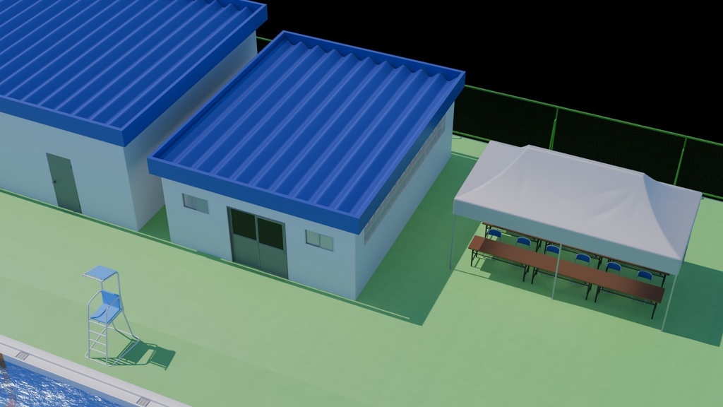 プール 3Dモデル