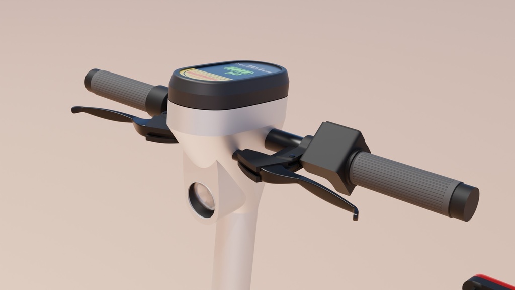 電動キックボード 3Dモデル