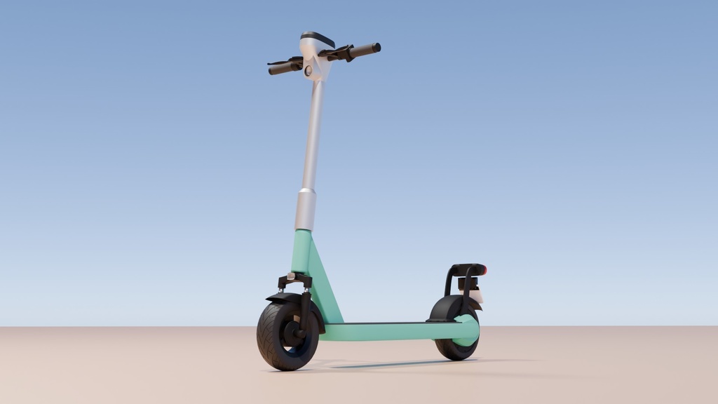 電動キックボード 3Dモデル