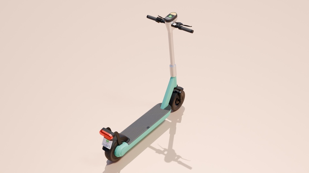 電動キックボード 3Dモデル