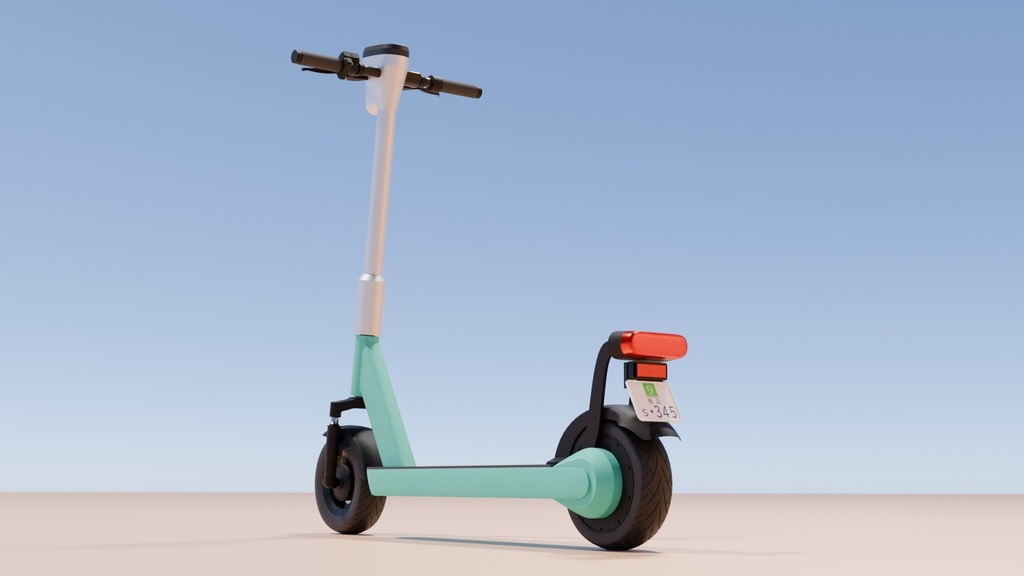 電動キックボード 3Dモデル