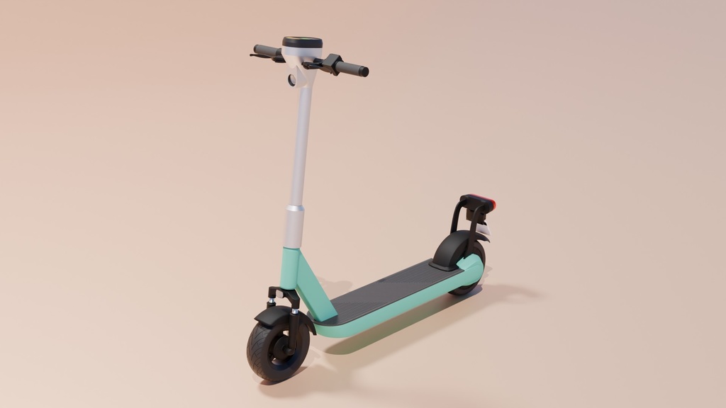 電動キックボード 3Dモデル