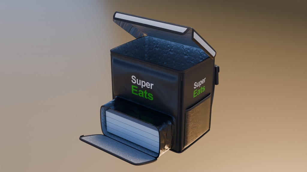 フードデリバリーバッグ 3Dモデル
