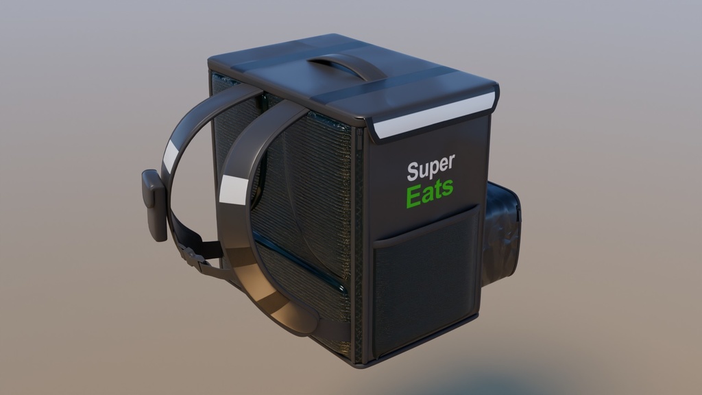 フードデリバリーバッグ 3Dモデル
