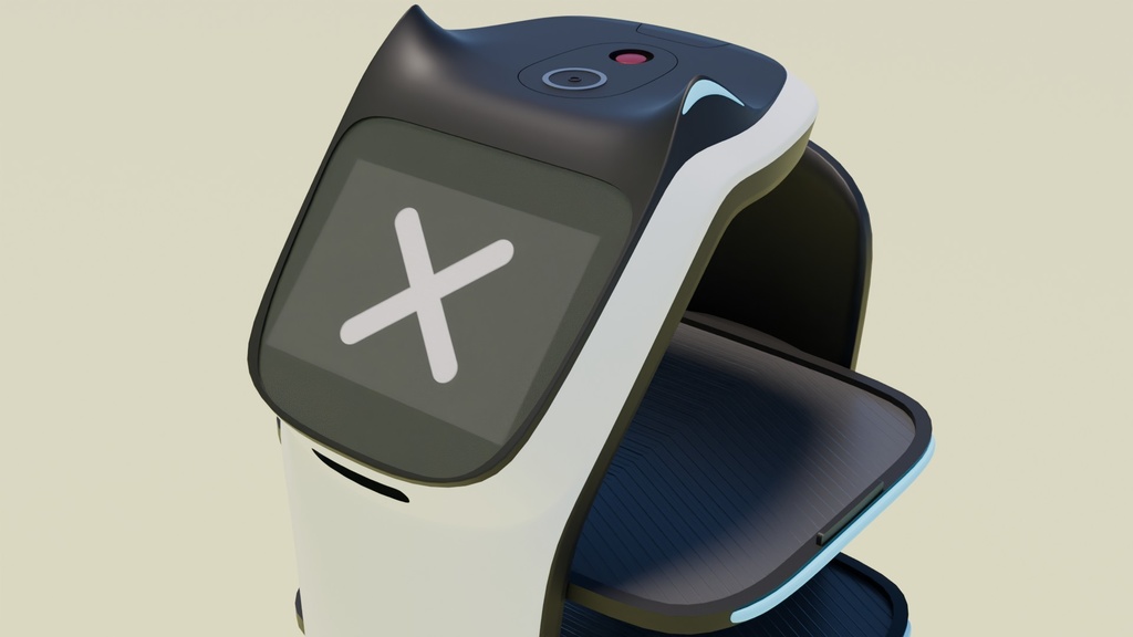 猫型配膳ロボット 3Dモデル