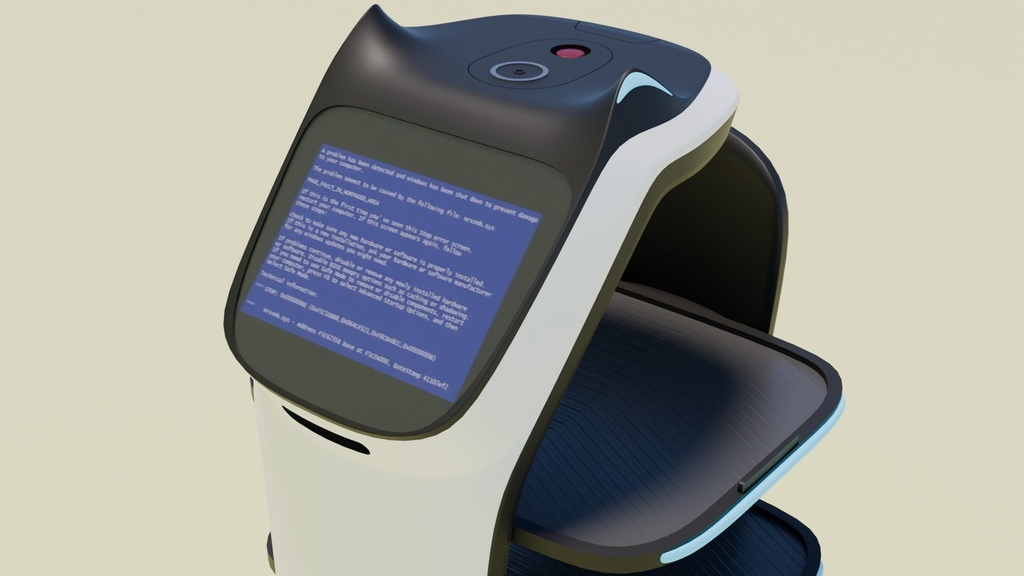 猫型配膳ロボット 3Dモデル