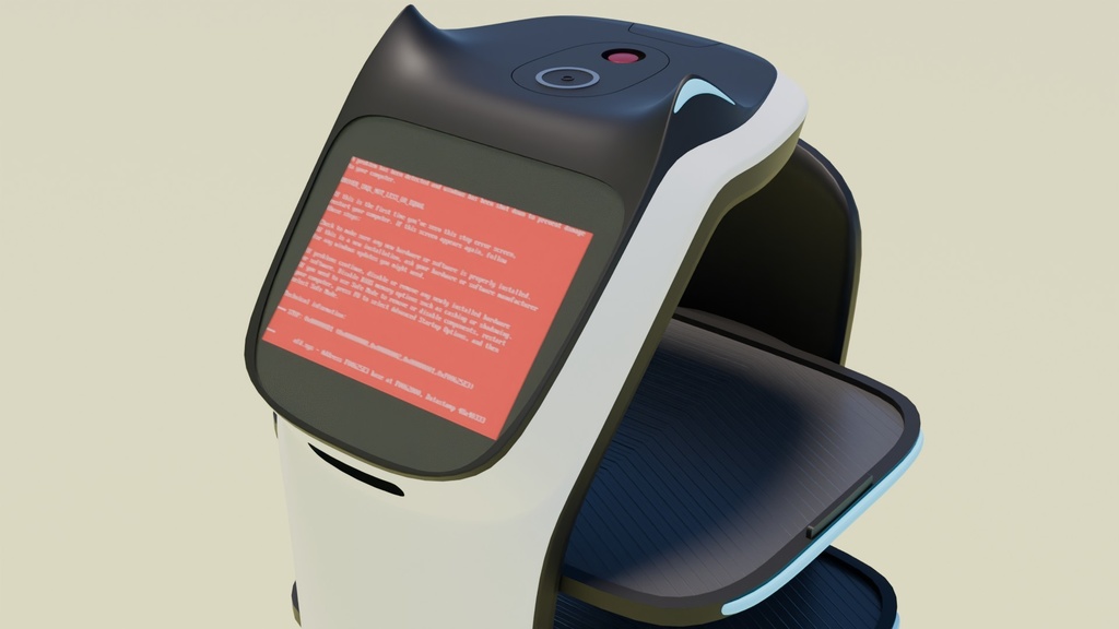 猫型配膳ロボット 3Dモデル