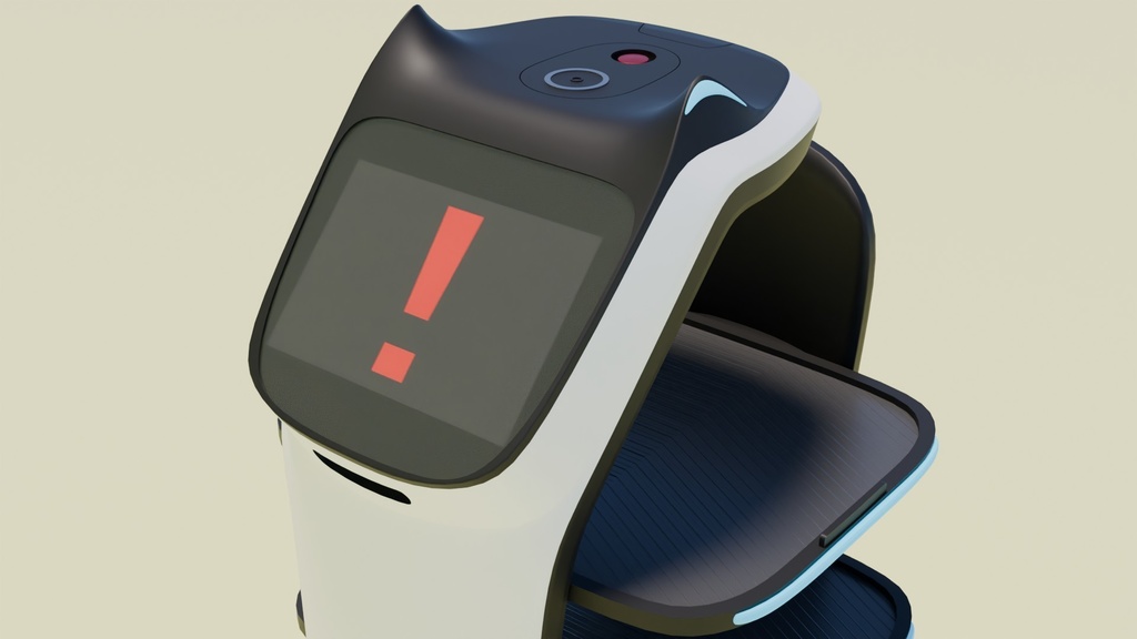 猫型配膳ロボット 3Dモデル