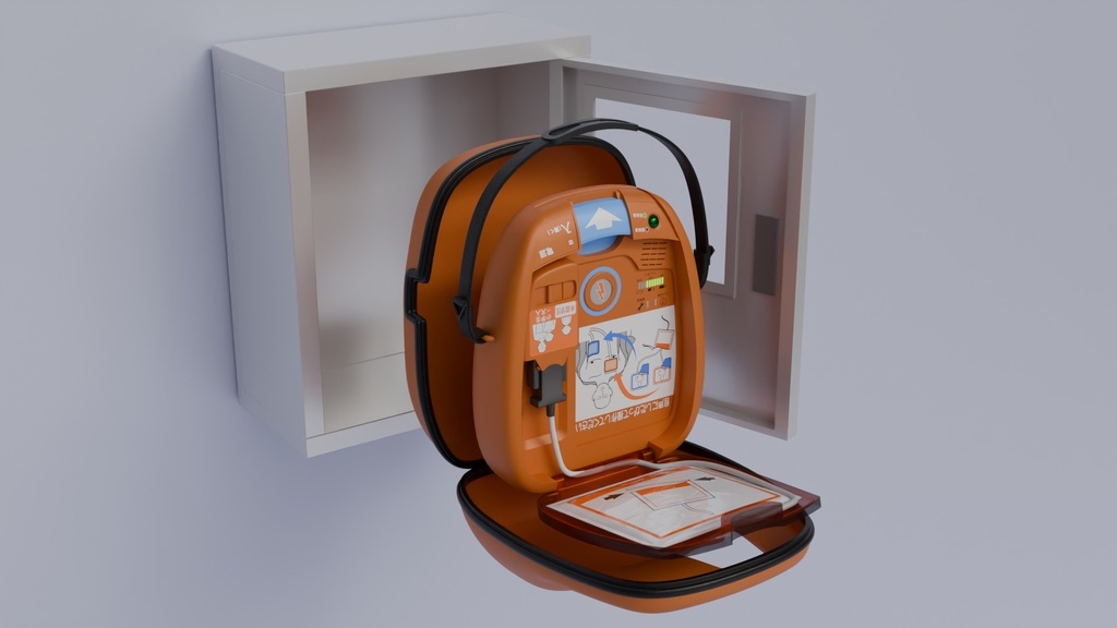 AED 3Dモデル
