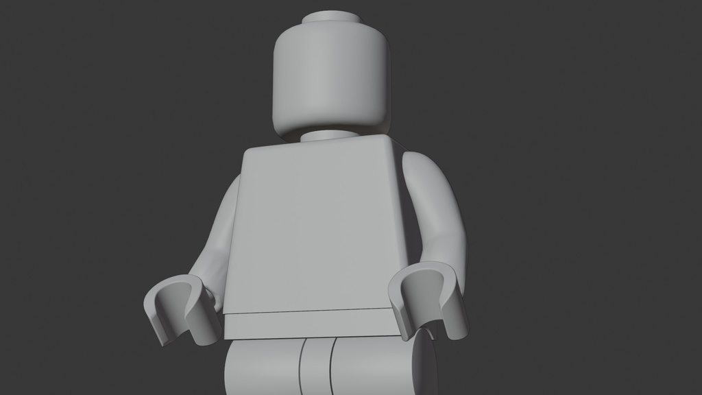 ブロックフィギュア 3Dモデル