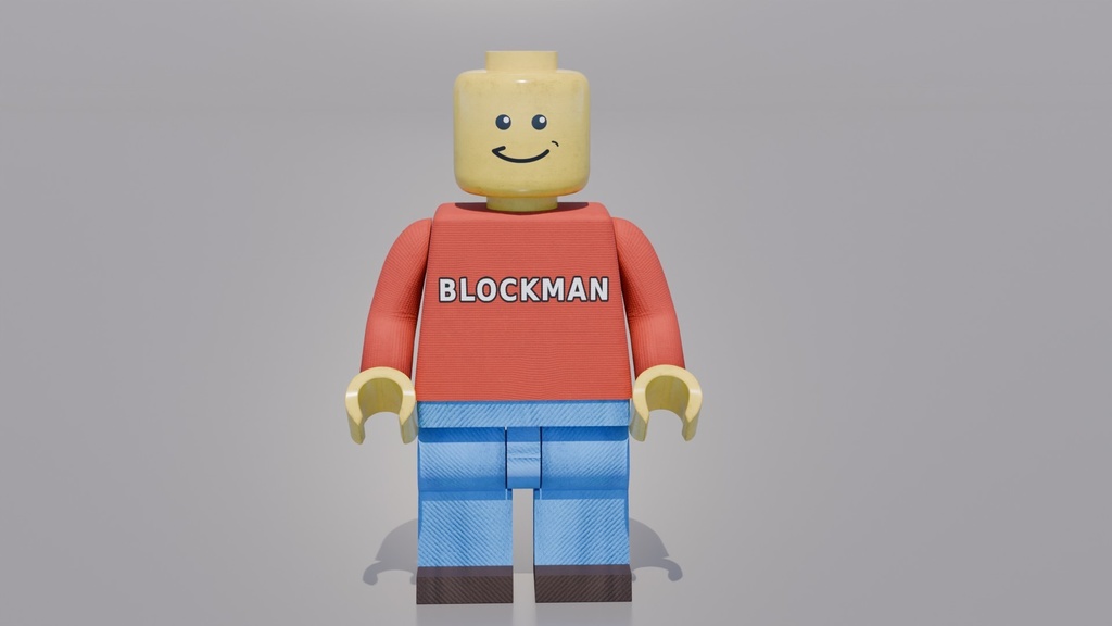 ブロックフィギュア 3Dモデル