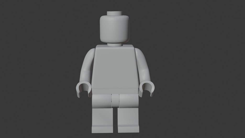 ブロックフィギュア 3Dモデル