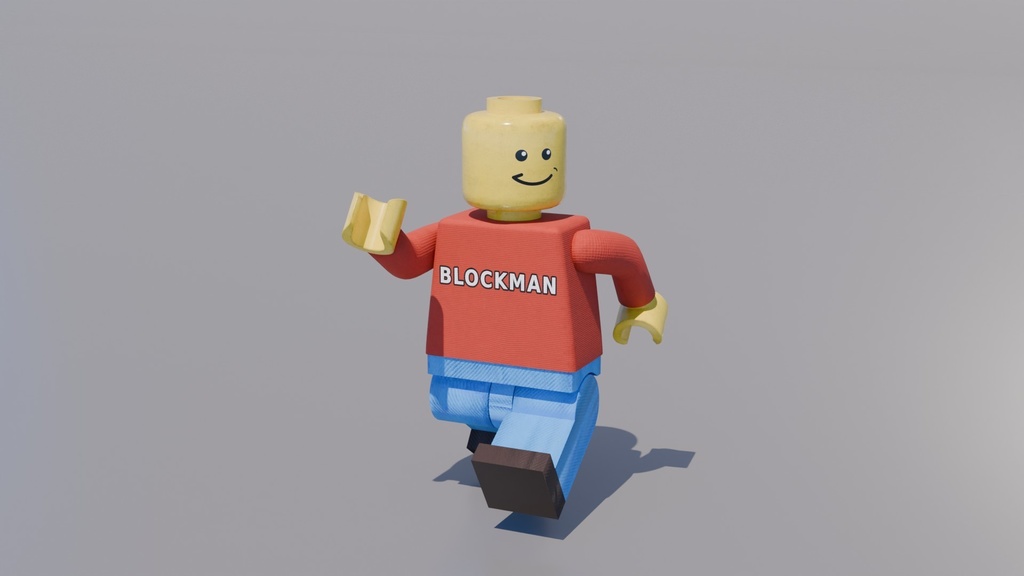 ブロックフィギュア 3Dモデル