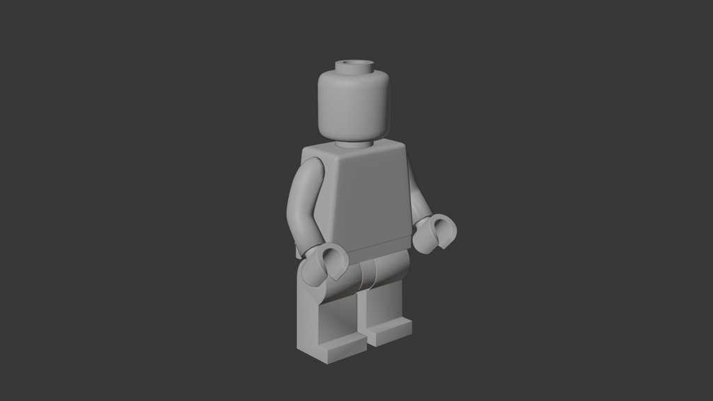 ブロックフィギュア 3Dモデル