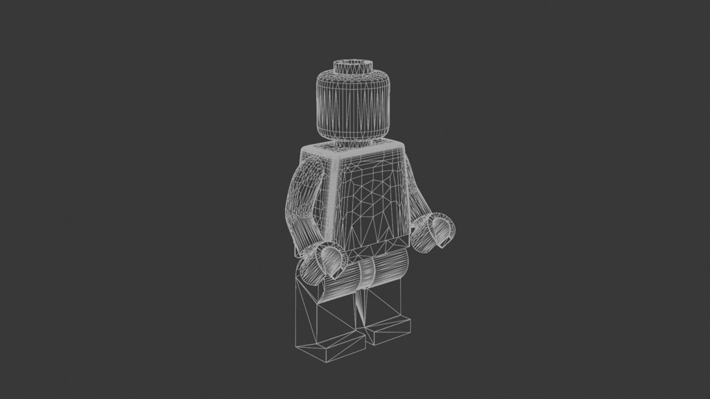 ブロックフィギュア 3Dモデル