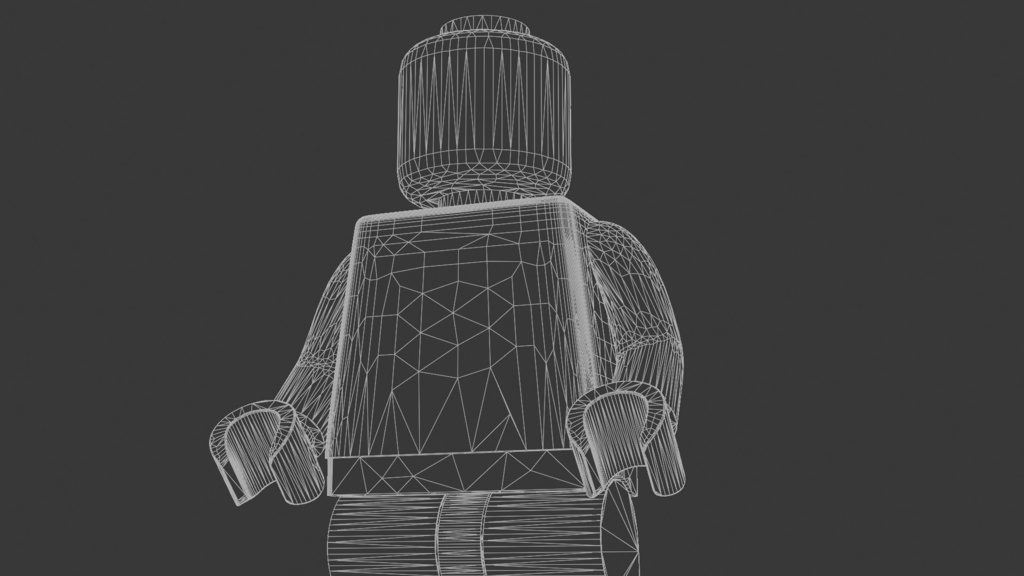 ブロックフィギュア 3Dモデル