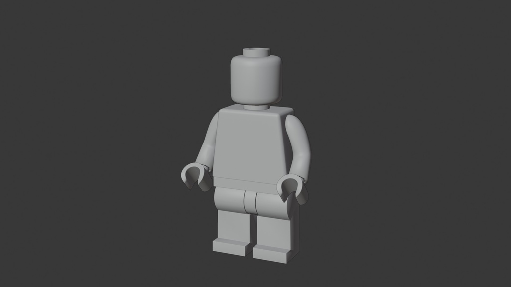 ブロックフィギュア 3Dモデル