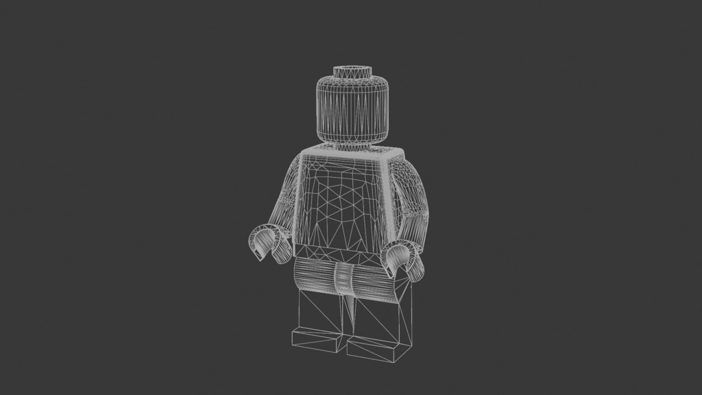 ブロックフィギュア 3Dモデル