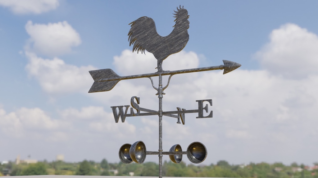 風見鶏 3Dモデル