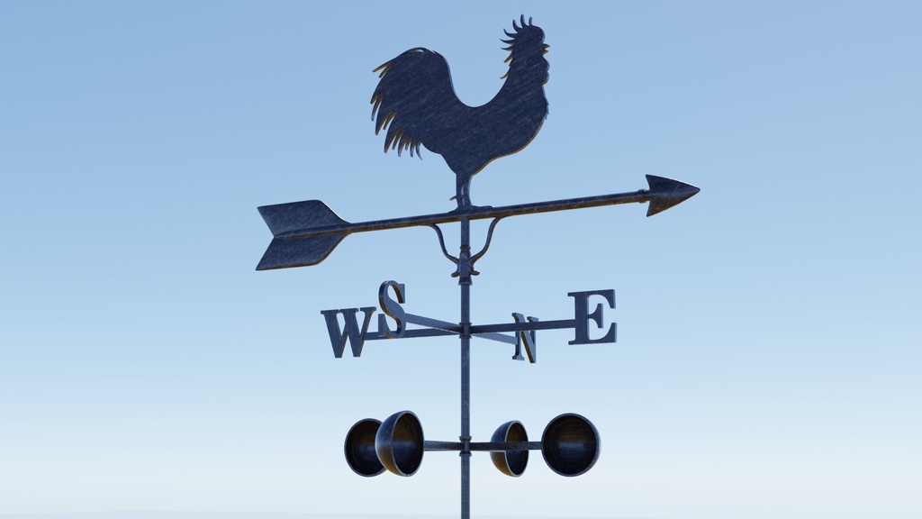 風見鶏 3Dモデル