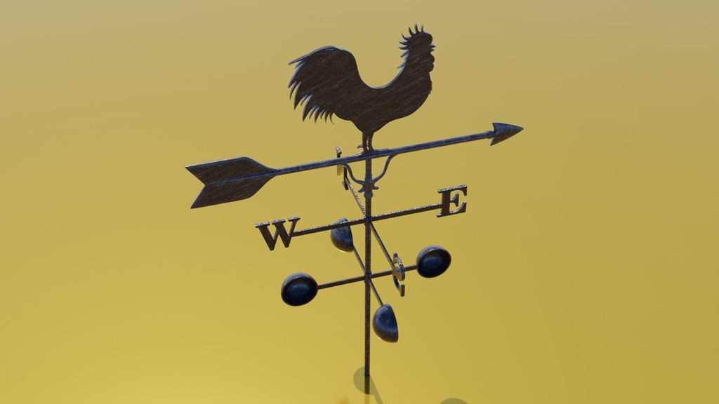 風見鶏 3Dモデル