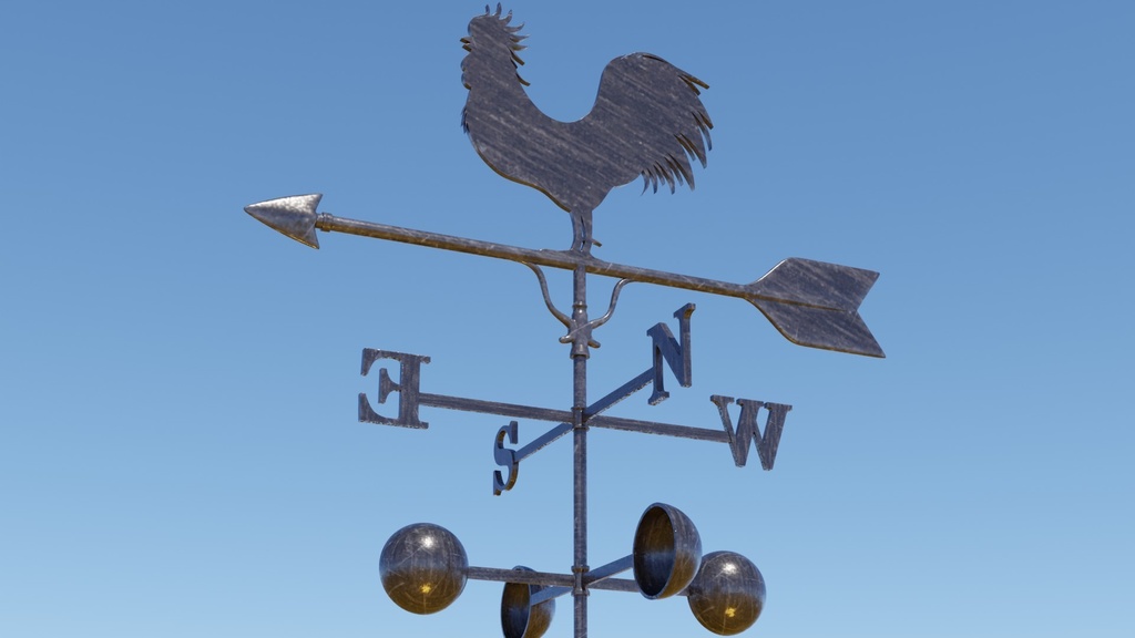 風見鶏 3Dモデル