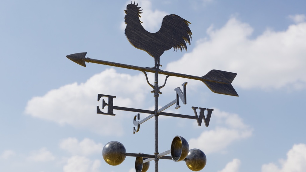 風見鶏 3Dモデル