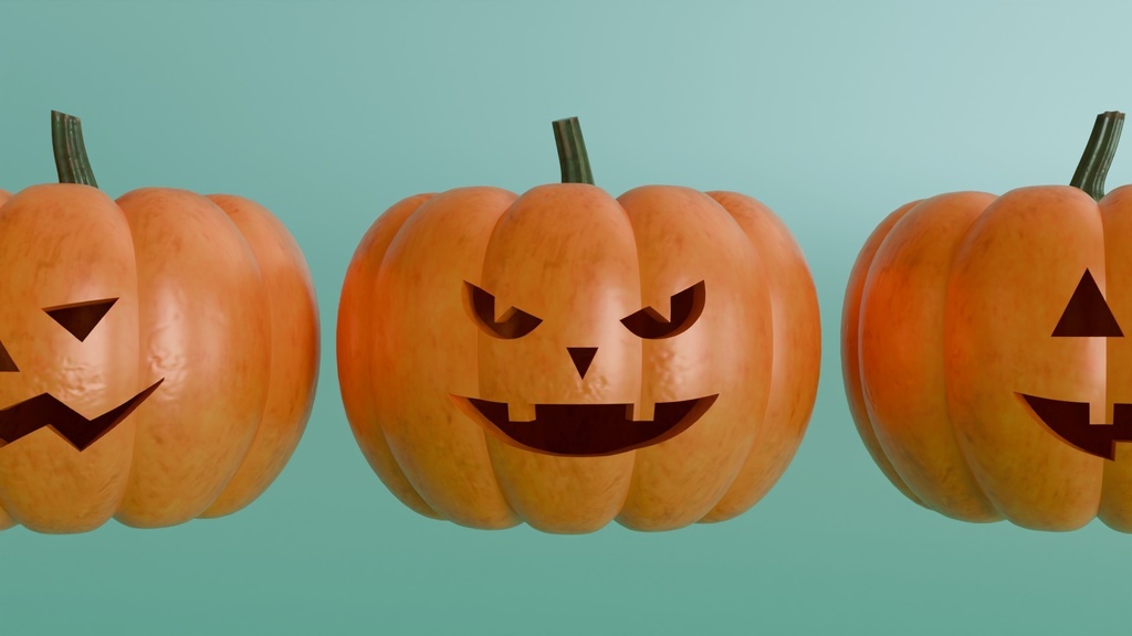 ハロウィンかぼちゃ 3Dモデル
