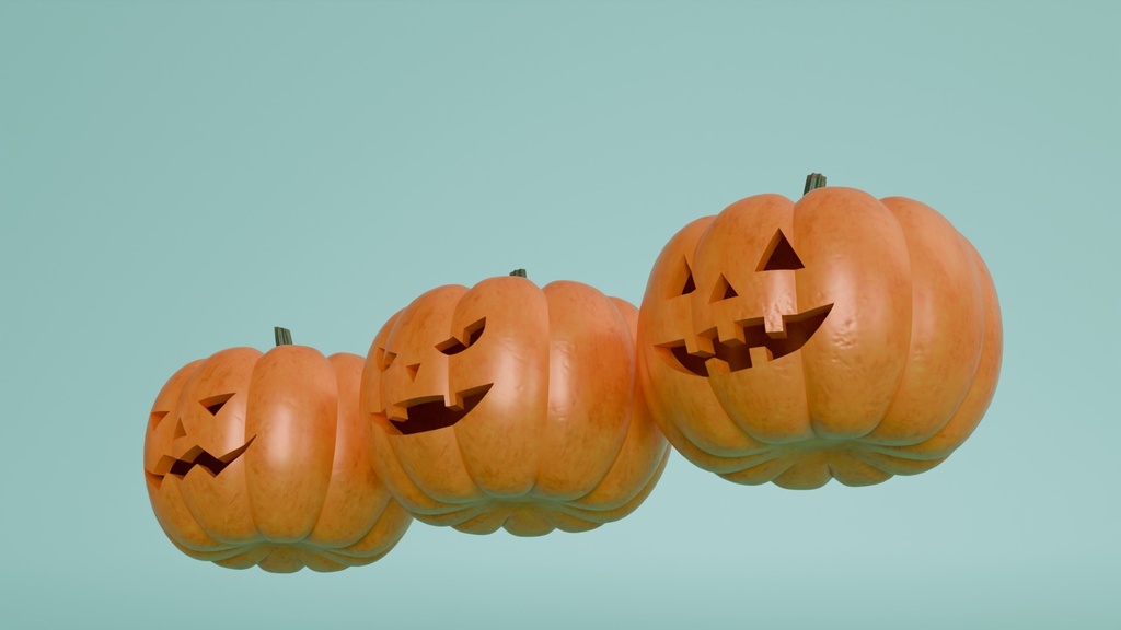 ハロウィンかぼちゃ 3Dモデル