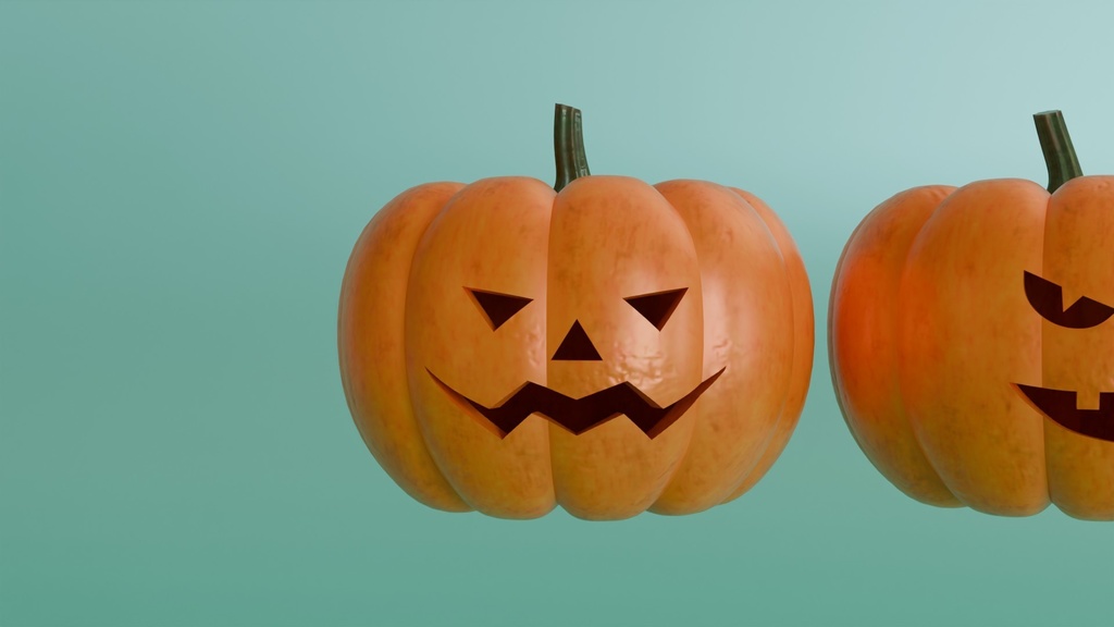 ハロウィンかぼちゃ 3Dモデル