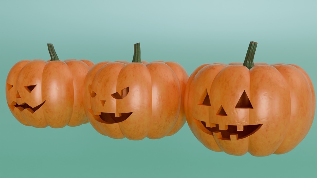 ハロウィンかぼちゃ 3Dモデル