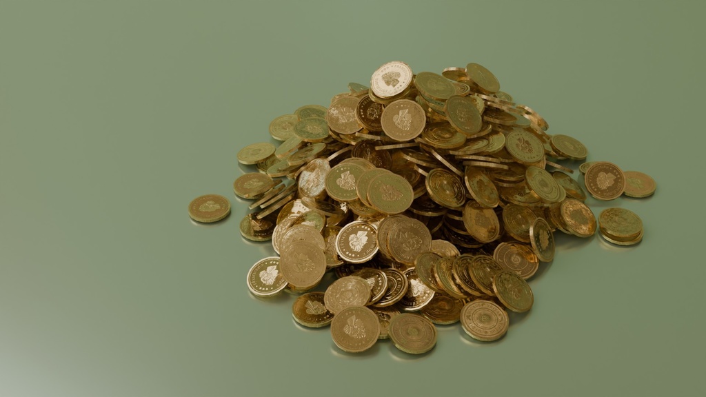 金貨 3Dモデル