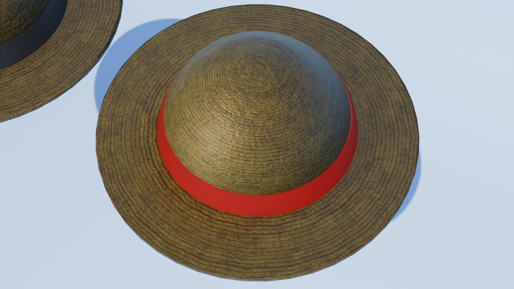麦わら帽子 3Dモデル